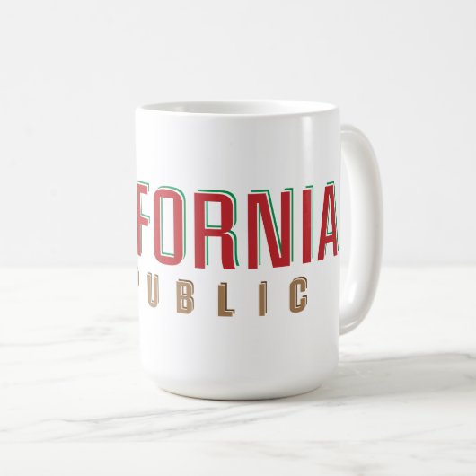 カリフォルニア共和国 コーヒーマグカップ (正面右)