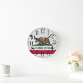 カリフォルニア共和国 ラウンド壁時計 (ホーム)