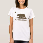 カリフォルニア共和国-基本-ブラウン Tシャツ (正面)