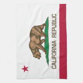 カリフォルニア共和国(州の旗) キッチンタオル (縦)