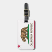 カリフォルニア共和国(州の旗) ラゲッジタグ (正面縦)