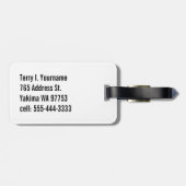 カリフォルニア共和国(州の旗) ラゲッジタグ (裏面横)