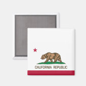 カリフォルニア共和国（州旗） マグネット (正面/裏面)