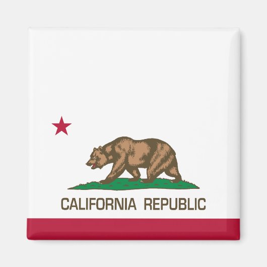 カリフォルニア共和国（州旗） マグネット (正面)