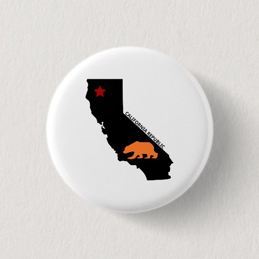 カリフォルニア共和国 缶バッジ (正面)