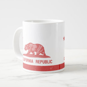 カリフォルニア共和国(赤) ジャンボコーヒーマグカップ