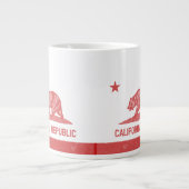 カリフォルニア共和国(赤) ジャンボコーヒーマグカップ (正面)