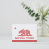 カリフォルニア共和国(赤) 名刺 (スタンド正面)