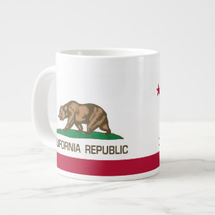 カリフォルニア共和国（通常の州フラグ） ジャンボコーヒーマグカップ
