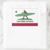 カリフォルニア共和国 長方形シール (バッグ)