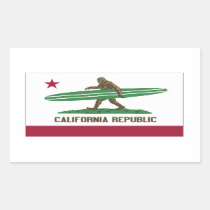 カリフォルニア共和国 長方形シール