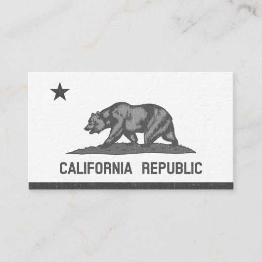 カリフォルニア共和国(黒) 名刺 (正面)