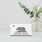 カリフォルニア共和国(黒) 名刺 (スタンド正面)