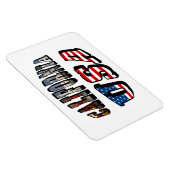 カリフォルニア写真と米国国旗の文字 マグネット (右側)