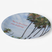 カリフォルニア出身のメリークリスマス ペーパープレート (アングル)