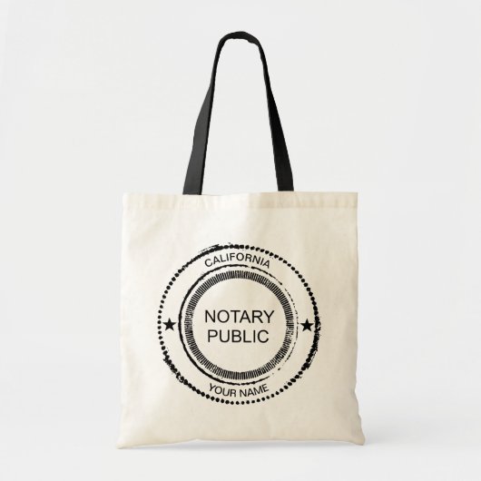 カリフォルニア動揺して公証人カスタマイズ印 トートバッグ (正面)