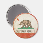 カリフォルニア動揺して州旗を持つ磁石 マグネット (正面/裏面)
