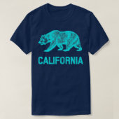 カリフォルニア動揺して州旗ベアTシャツ Tシャツ (デザイン正面)
