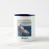 カリフォルニア半島 メキシコ ツートーンマグカップ (中央)