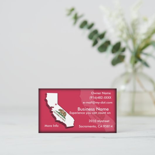 カリフォルニア名刺 名刺 (スタンド正面)