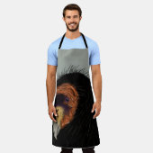 カリフォルニア図解入りの、写真付きのコンドル エプロン (着用した状態)