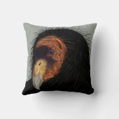 カリフォルニア図解入りの、写真付きのコンドル クッション (裏面)