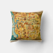 カリフォルニア図解入りの、写真付きの装飾用クッション クッション (裏面)