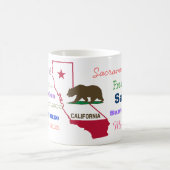 カリフォルニア国家および都市マグ コーヒーマグカップ (中央)