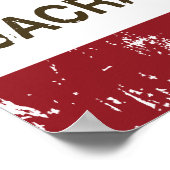 カリフォルニア国旗のサクラメント動揺して ポスター (角)