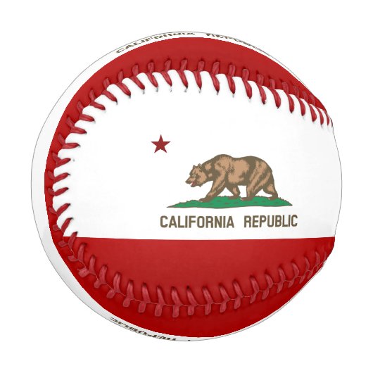 カリフォルニア国旗 野球ボール (正面左)