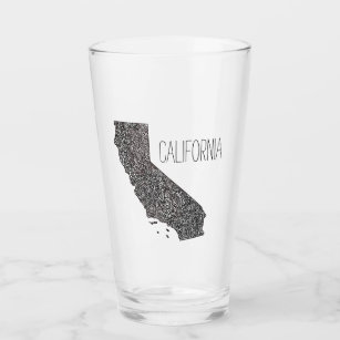 カリフォルニア地図 タンブラーグラス