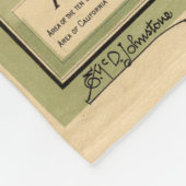 カリフォルニア地図 フリースブランケット (角)