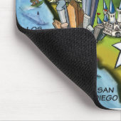 カリフォルニア地図 マウスパッド (コーナー)