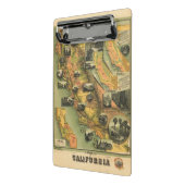 カリフォルニア地図 ミニクリップボード (アングル2)