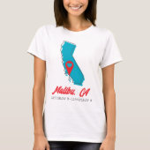カリフォルニア地図 Tシャツ (正面)