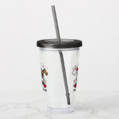 カリフォルニア地質学ロックハンマーのロゴ – カスタマイズ可能 アクリルタンブラー (左)