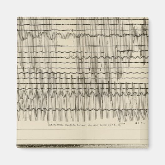 カリフォルニア地震計10 マグネット (正面)