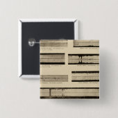 カリフォルニア地震計2 缶バッジ (正面&裏面)