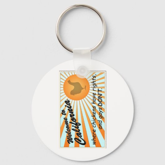 カリフォルニア均等権利キーチェーン キーホルダー (正面)