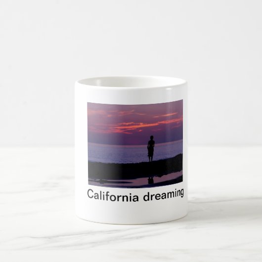 カリフォルニア夢を見ること コーヒーマグカップ (中央)