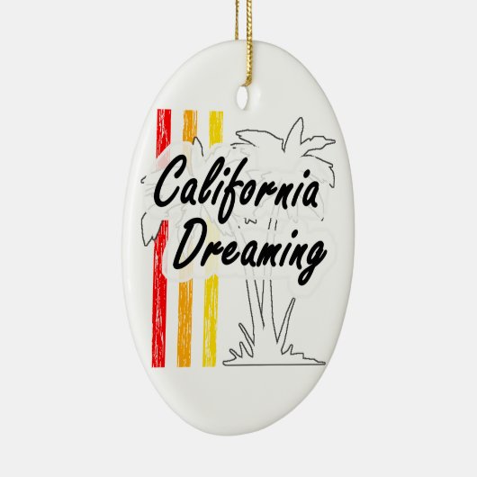 カリフォルニア夢を見ること セラミックオーナメント (右)