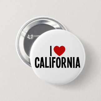 カリフォルニア大好き カリフォルニア ハート ラウンドボタン 缶バッジ