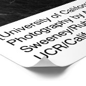 カリフォルニア大学アンセル・アダムス ポスター (角)