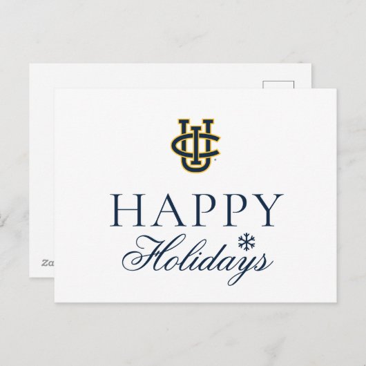 カリフォルニア大学アーバイン校のロゴ シーズンポストカード (正面/裏面)