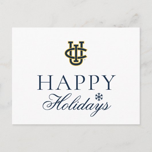 カリフォルニア大学アーバイン校のロゴ シーズンポストカード (正面)