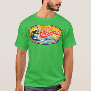 カリフォルニア大学サンタクルーズ校 クラシック サーファー デザイン Tシャツ