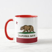 カリフォルニア天然共和国の旗 マグカップ (左)