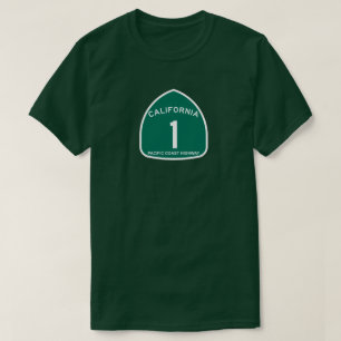 カリフォルニア太平洋沿岸ハイウェイ1Tシャツ Tシャツ