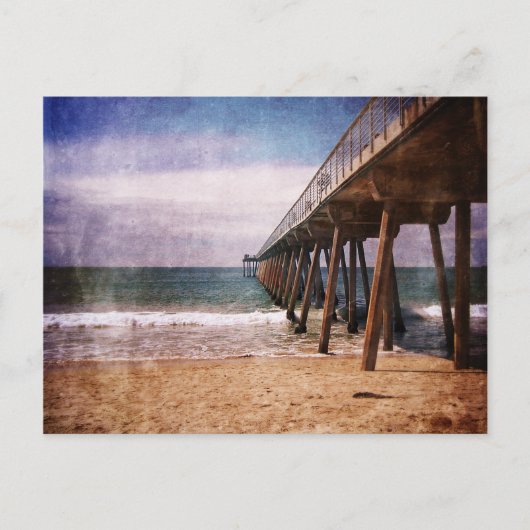 カリフォルニア太平洋海埠頭 ポストカード (正面)
