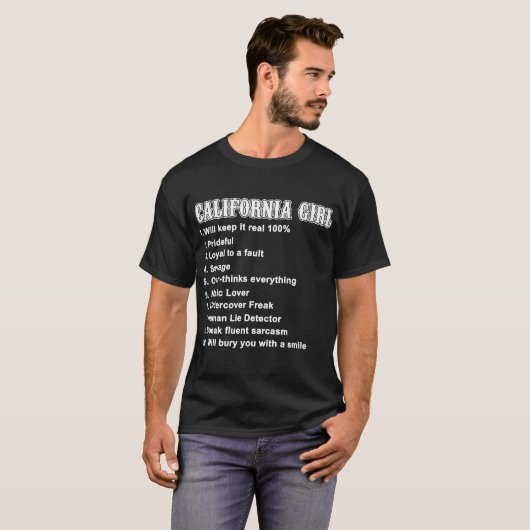 カリフォルニア女の子はそれを実質の100% prideful lo保ちます tシャツ (正面フル)